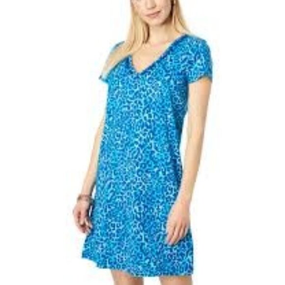 LILLY PULITZER ETTA DRESS - OYSTER BAY NAVY MY FAVORITE SPOT - Picture 1 of 4